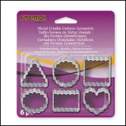 Metal Crinkle Cutters, 6pc