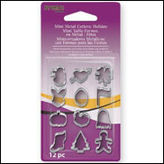 Mini Metal Cutters: Holiday, 12 pc